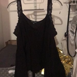 Black off the shoulders blouse